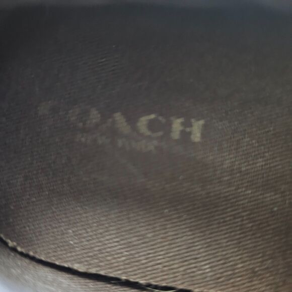 Coach Felix Signature C Canvas Slip-On Sneakers US 9B Gold Brown Low Top - Picture 5 of 7